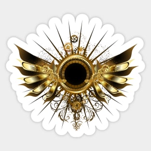 Mechanical Wings ( Steampunk wings ) Sticker